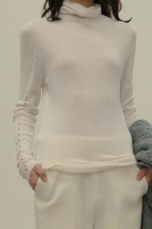 SWAYING/KNIT seamless detail top SW202SZ01